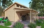 GARAGE MET CARPORT MORTEN | 6.2 X 5.6M, Tuin en Terras, Ophalen of Verzenden, Nieuw, Hout, Overige typen