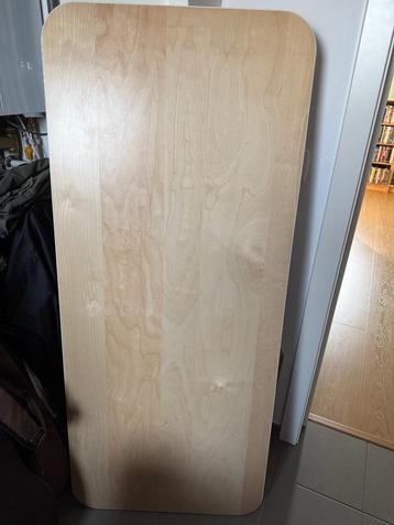 Bureablad Bekant 140x60cm Berkenfineer/wit beschikbaar voor biedingen