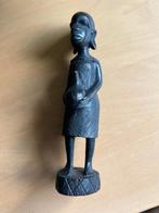 2 Afrikaans handgesneden houten beeldje, Antiek en Kunst, Kunst | Beelden en Houtsnijwerken, Ophalen of Verzenden