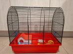 Hamsterkooi met accessoires, Dieren en Toebehoren, Kooi, Minder dan 75 cm, Zo goed als nieuw, Hamster