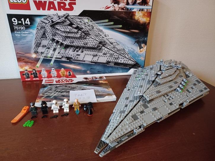 LEGO Star Wars 75190 First Order Star Destroyer, Verzamelen, Star Wars, Zo goed als nieuw, Replica, Ophalen