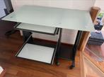 Glazen computertafel, Huis en Inrichting, Ophalen, Zo goed als nieuw