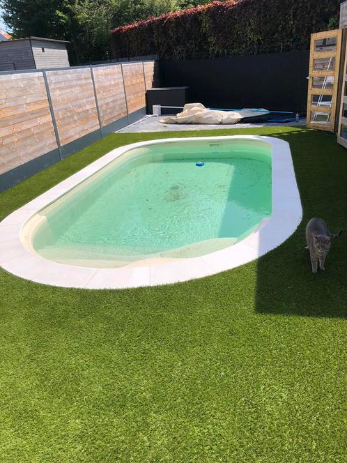 Zwembad te koop., Tuin en Terras, Zwembaden, Gebruikt, Inbouwzwembad, 120 cm of meer, 400 cm of meer, 200 tot 300 cm, Ovaal, Ophalen