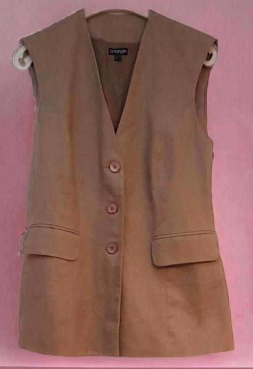 ✨️TRIANGLE Linnen Gevoerd Gilet  - Maat 36 - Nieuwstaat✨️✨️, Kleding | Dames, Jasjes, Kostuums en Pakken, Nieuw, Jasje, Maat 36 (S)