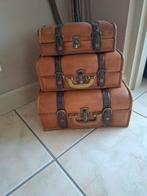 3 decoratieve koffertjes, Maison & Meubles, Accessoires pour la Maison | Coffres, Enlèvement, Comme neuf