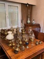 Lot - collectie van 23 quinquets + reserveonderdelen, Antiek en Kunst, Ophalen, Koper