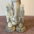 3 figurines chinoises anciennes en albâtre, Enlèvement ou Envoi