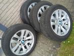 4 pneus jantes bridgestone 205/55 16 91H M+S, Ophalen, 16 inch, Banden en Velgen, 205 mm