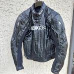 RICHA D50 UK 40 LEREN SLUIPSCHUTTERJACK + BINNENBESCHERMERS, Motoren, Kleding | Motorkleding, Heren, Jas | leer, Ophalen of Verzenden