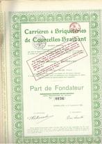 Carrières & Briqueteries de Courcelles -Braibant - Gosselies, Timbres & Monnaies, 1920 à 1950, Action, Enlèvement ou Envoi