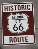 Historic route US 66 Arizona bord veel andere garage borden, Verzamelen, Ophalen of Verzenden, Gebruikt, Reclamebord