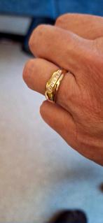 Zware 18 karaats gouden dames ring met 7 diamantjes😍, Bijoux, Sacs & Beauté, Avec pierre précieuse, Or, 18 à 19, Femme