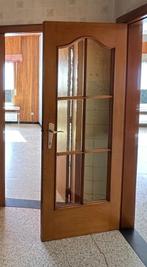 Vintage deur, Doe-het-zelf en Bouw, Deuren en Vliegenramen, 80 tot 100 cm, Gebruikt, Glas, Ophalen