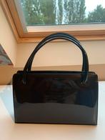 Vintage handtas zwarte lak, Handtassen en Accessoires, Tassen | Damestassen, Ophalen, Zo goed als nieuw, Handtas