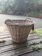 Rieten mand, Ophalen, Gebruikt, Hout, Mand
