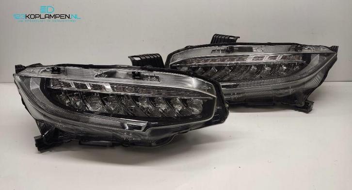 Honda Civic X Full Led Koplamp links rechts, Auto-onderdelen, Verlichting, Honda, Gebruikt, Ophalen of Verzenden