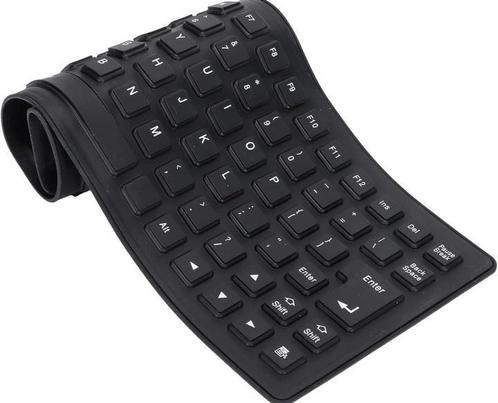 AZERTY bluetooth flexibel toetsenbord (inclusief batterijen), Computers en Software, Toetsenborden, Nieuw, Azerty, Draadloos, Opvouwbaar