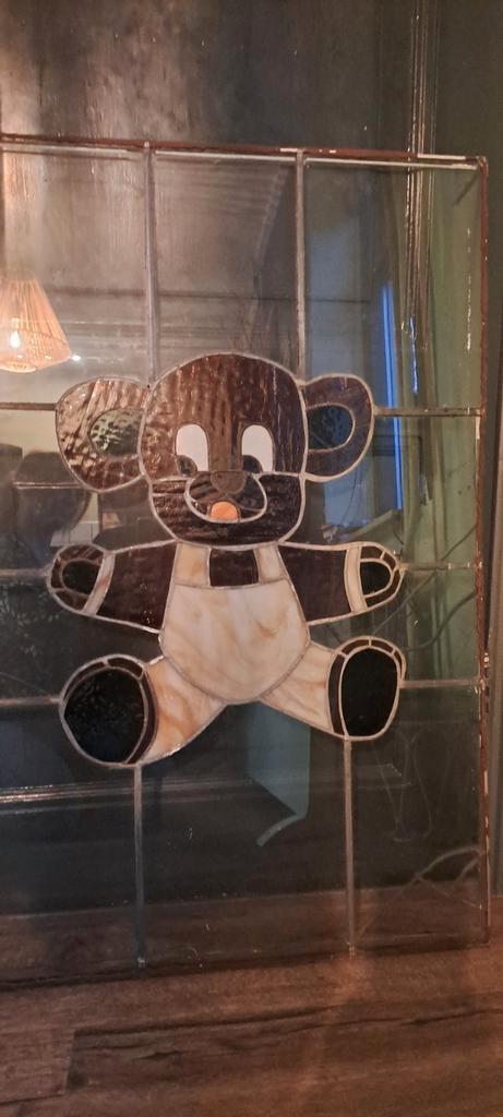 Glas in loodraam  beer. Voorzetraam, Diversen, Overige Diversen, Ophalen