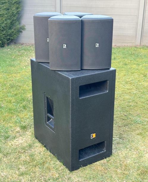 Audac Xeno 6 + 12" Subwoofer & T2 Versterker set, Audio, Tv en Foto, Luidsprekerboxen, Subwoofer, Ophalen