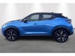 Nissan Juke DIG-T N-Design DCT + technology pack, Auto's, Nissan, Automaat, Stof, Blauw, Bedrijf