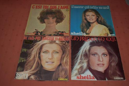 45t'e & EP's van de franse zangeres SHEILA, Cd's en Dvd's, Vinyl | Overige Vinyl, Zo goed als nieuw, Overige formaten, Ophalen of Verzenden