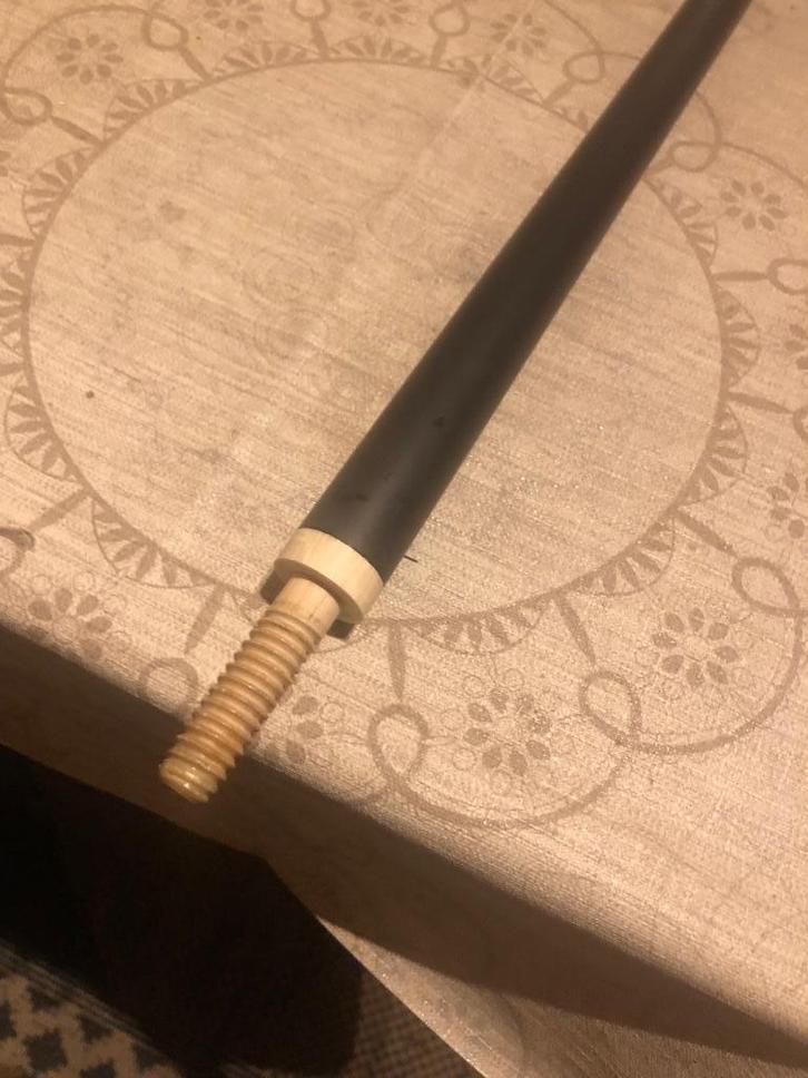 Carbon topeinde, Sport en Fitness, Biljarten en Poolen, Zo goed als nieuw, Keu of Ballen, Ophalen