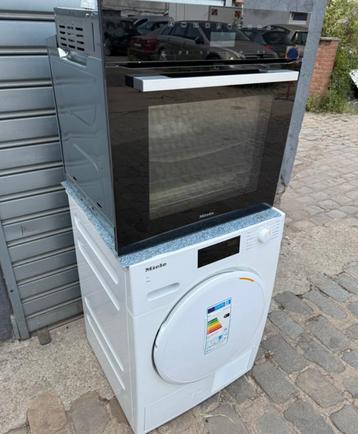 Miele Four combiné et Sèche linge 8kg. pompe à chaleur A++ beschikbaar voor biedingen