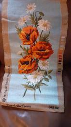 canevas broderie en laine a terminer fleur des champs, Ophalen of Verzenden, Gebruikt