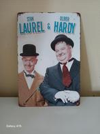 Laurel en Hardy plaat metaal 20 op 30cm, Ophalen of Verzenden, Nieuw, Film, Foto of Kaart