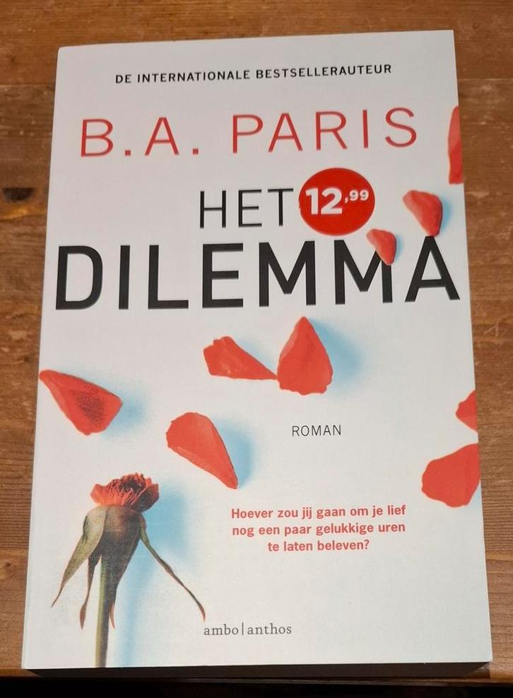 B.A. Paris - Het dilemma, Livres, Littérature, Comme neuf, Enlèvement ou Envoi