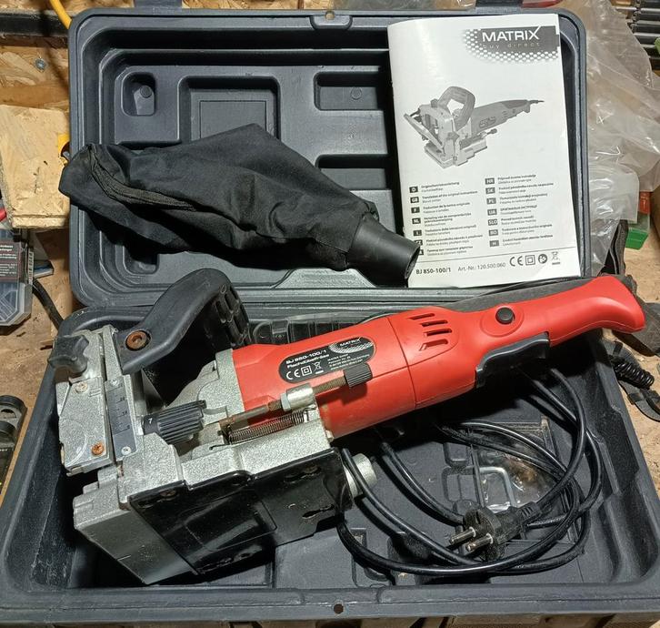 Laminoir à lamelles Matrix BJ 850-100/1 , fraise à rainurer., Bricolage & Construction, Outillage | Scies mécaniques, Comme neuf