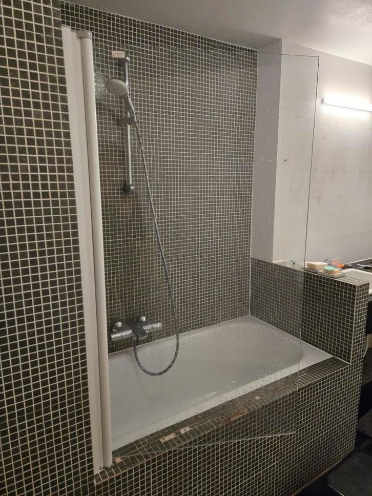 Hüppe douchewand / badscherm.  75 op 135cm, Doe-het-zelf en Bouw, Sanitair, Gebruikt, Ophalen