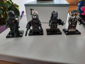 The Bad Batch 4x lego mini's