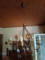 Retro koperen luster, Huis en Inrichting, Lampen | Kroonluchters, Ophalen, Zo goed als nieuw
