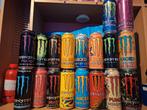 18 blikken monster energy, Verzamelen, Blikken, Ophalen of Verzenden, Gebruikt