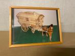 Foto in lijst met glas van een Zigeuner Woonwagen, Caravans en Kamperen, Ophalen of Verzenden, Zo goed als nieuw