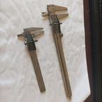 2 Pieds à coulisse - Vintage, Doe-het-zelf en Bouw, Meetapparatuur, Ophalen of Verzenden, Gebruikt