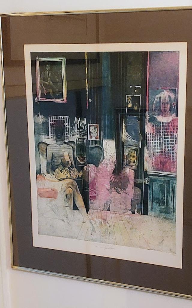 Komáček Marián - Slowakije grote ets/droge naald/aquatint, Antiek en Kunst, Kunst | Etsen en Gravures, Ophalen of Verzenden