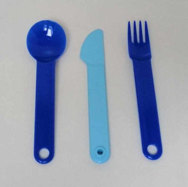 Tupperware™ « Bestek Trio » duo van blauw, Huis en Inrichting, Keuken | Tupperware, Nieuw, Overige typen, Blauw, Verzenden