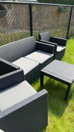 Tuinset + parasol, Ophalen, Zo goed als nieuw, Tuinset