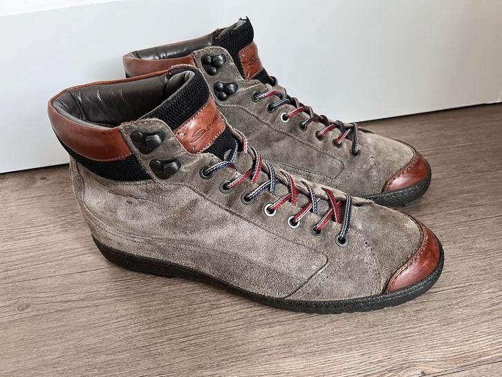 Santoni herenschoenen maat 8 / 42, Kleding | Heren, Schoenen, Zo goed als nieuw, Boots, Overige kleuren, Ophalen of Verzenden