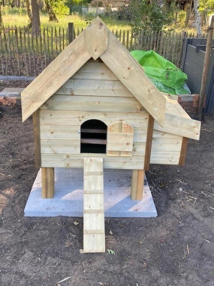 Kippenhok hoeve 2 + achterdeur, Dieren en Toebehoren, Pluimvee | Toebehoren, Nieuw, Kippenhok of Kippenren, Ophalen of Verzenden
