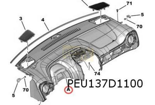 Citroën C1 / Peugeot 108 (5/14-) dashboard (HZD zwart mistra, Auto-onderdelen, Dashboard en Schakelaars, Citroën, Peugeot, Nieuw