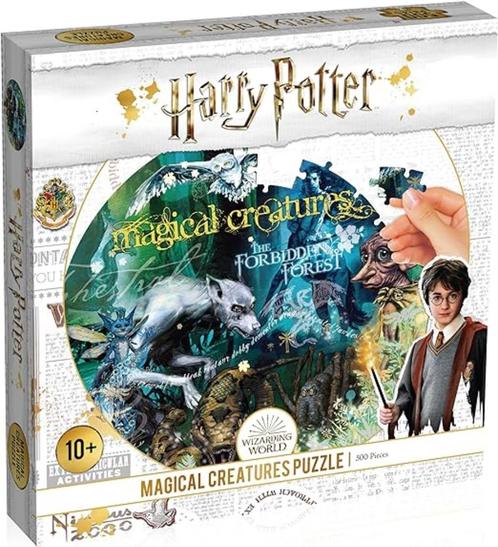 Puzzle Harry Potter Creatures Magiques 500 Pieces, Collections, Harry Potter, Neuf, Jeu, Enlèvement ou Envoi