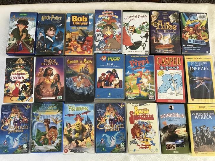 20 tal video's voor kinderen en meer andere... aan 1 euro..., Cd's en Dvd's, VHS | Kinderen en Jeugd, Zo goed als nieuw, Ophalen of Verzenden