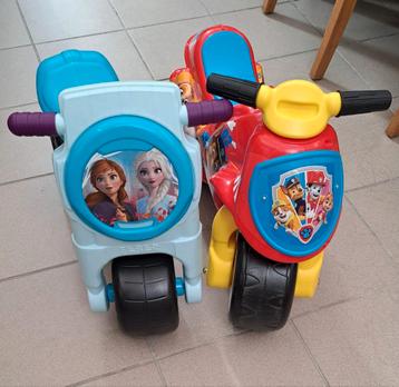 Twee loop motors 1x Frozen 1x Paw Patrol beschikbaar voor biedingen