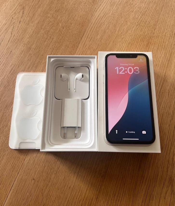 Iphone 11 Wit - 64GB Te koop, Telecommunicatie, Mobiele telefoons | Apple iPhone, Zo goed als nieuw, 64 GB, Zonder abonnement