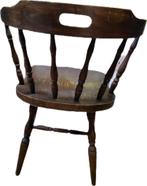 4 Chaises vintage en bois massif, Maison & Meubles, Quatre, Brun, Bois, Enlèvement