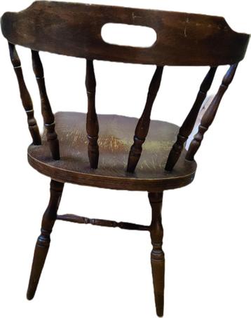 4 Massief houten vintage stoelen