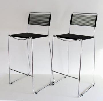 2 Bar Stools Spaghetti Giandomenico Belotti Vintage Barkruk beschikbaar voor biedingen